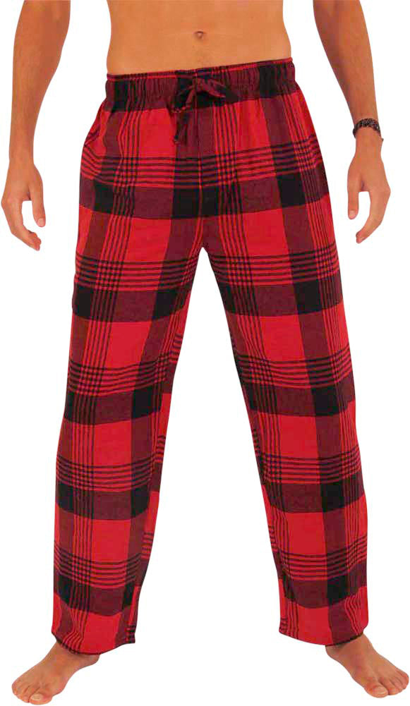 Norty Mens Cotton Blend Yarn Flannel Pajama Lounge Sleep Pant - 16 Prints Available