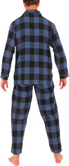 Norty Mens Cotton Blend Yarn Flannel Pajama Lounge Sleep Sets - 16 Prints Available