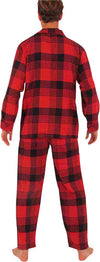 Norty Mens Cotton Blend Yarn Flannel Pajama Lounge Sleep Sets - 16 Prints Available
