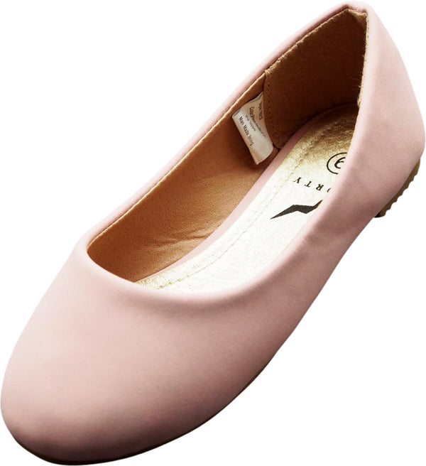Norty Toddler Girl Fashion Ballerina Ballet Slip-on Flat Shoe - Runs One Size Small