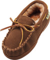 NORTY Toddler Boys Girls Unisex Suede Leather Moccasin Slip on Slippers