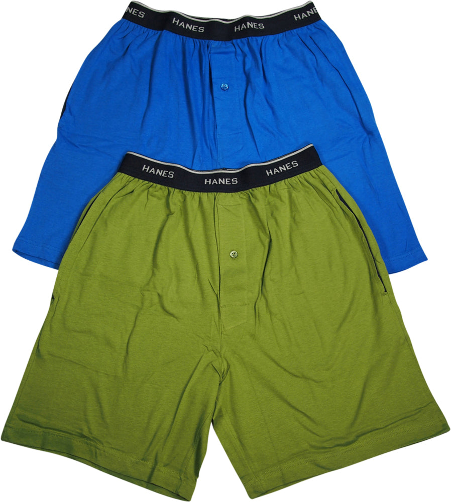 Hanes Mens 100% Cotton Jersey Lounge Pajama Sleep Short - Sizes S - 2XL