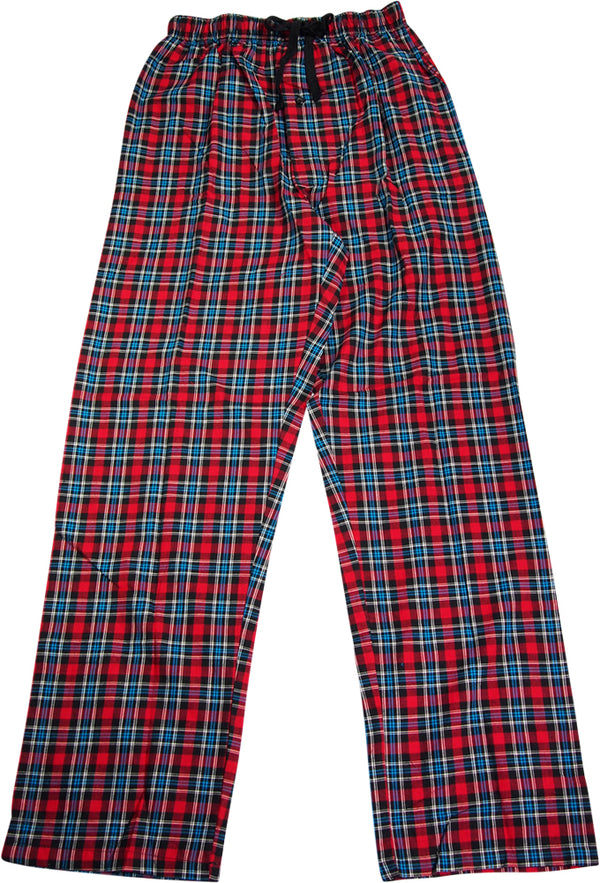 Hanes Mens Plaid Woven Blend Lounge Pajama Sleep Pant - Sizes S -2XL
