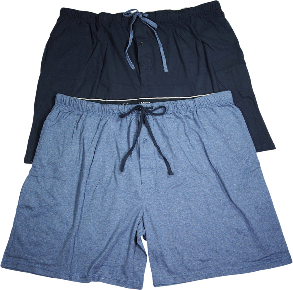 Hanes Mens 100% Cotton Jersey Lounge Pajama Sleep Short - Sizes S - 2XL