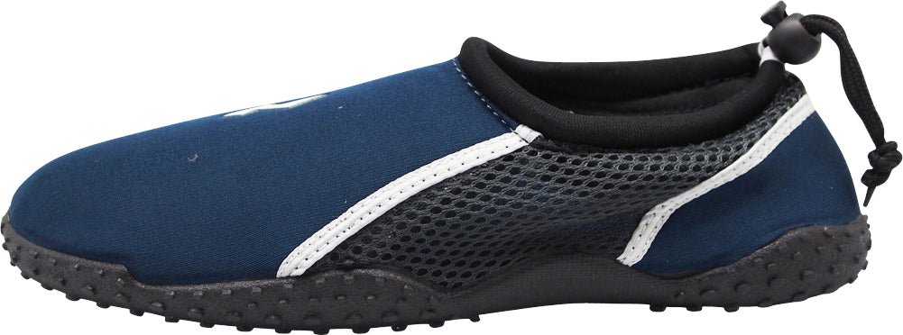 Norty Big Kid Young Mens Sizes 5-10 Water Aqua Sock Shoe Pool Beach Surf Slip On - RUNS 1 SIZE SMALL