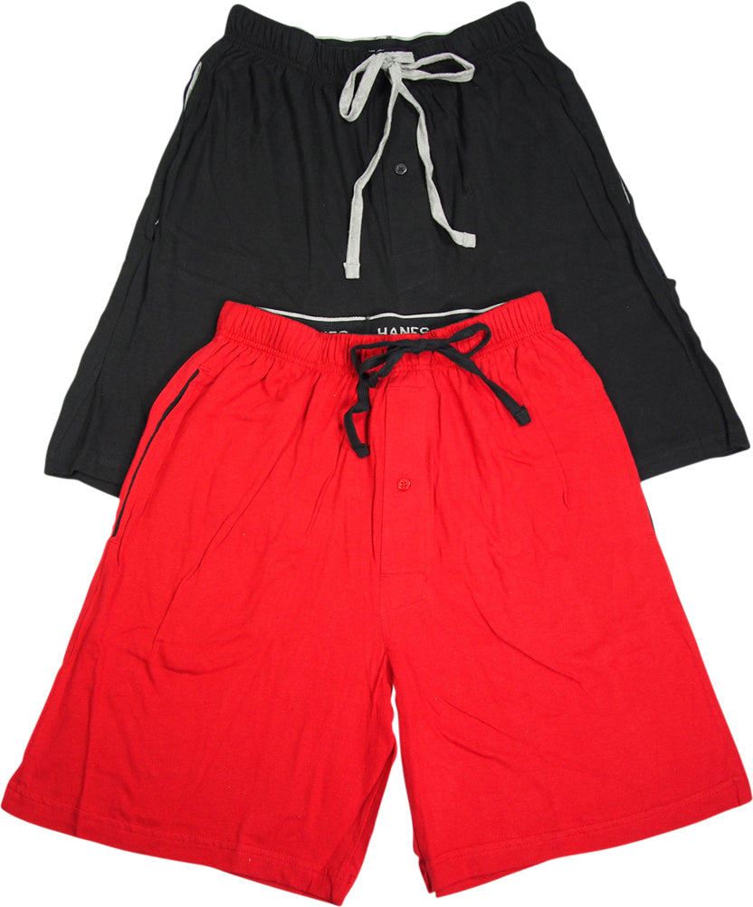 Hanes Mens 100% Cotton Jersey Lounge Pajama Sleep Short - Sizes S - 2XL