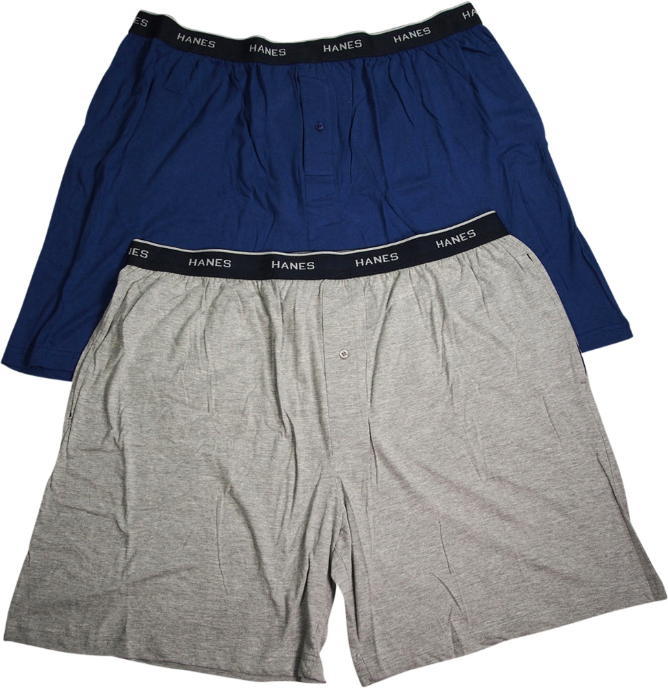 Hanes Mens 100% Cotton Jersey Lounge Pajama Sleep Short - Sizes S - 2XL