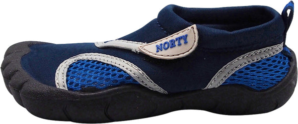 Norty Kids Water Shoes Boys Girls Skeletoe Five Toe Pool Aqua Sock for Children
