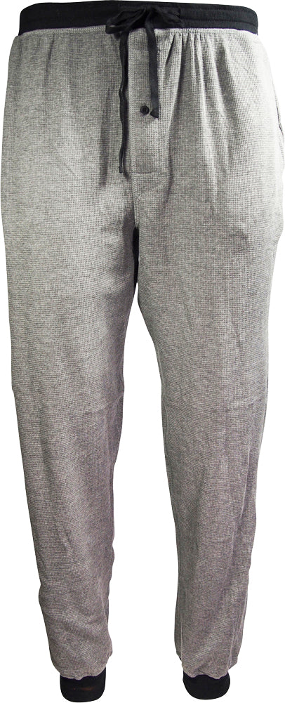 Hanes Men's Waffle Knit Jogger Sleep Lounge Pajama Pant Cotton Blend