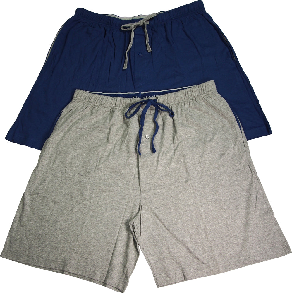 Hanes Mens 100% Cotton Jersey Lounge Pajama Sleep Short - Sizes S - 2XL