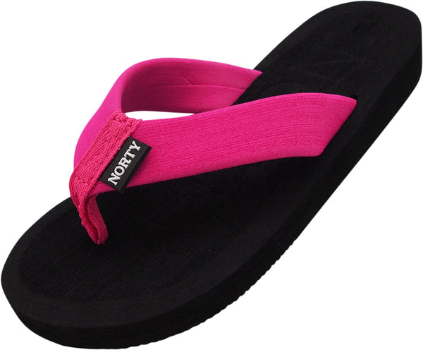 NORTY Women's Thong Flip Flop Sandal for Beach, Pool and Everyday - Runs Two Sizes Small