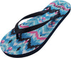 Norty Women's Graphic Print Flip Flop Thong Sandal for Beach, Pool or Everyday - Runs One Size Small
