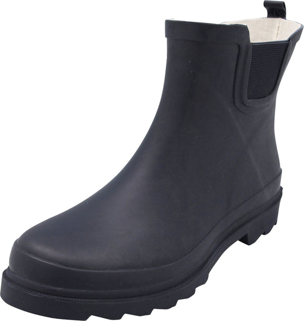 NORTY - Womens Ankle Rain Boots - Ladies Waterproof Winter Spring Garden Boot Runs 1/2 Size Large