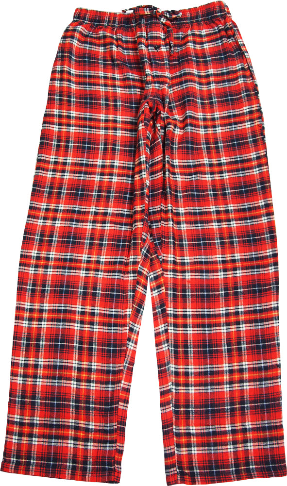 NORTY Mens Pajama Sleep Lounge Pant - Brushed Cotton Blend Flannel - 8 Prints