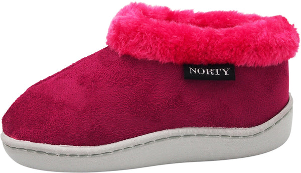 Norty Little Kid / Big Kid Girl's Fleece Memory Foam Slip On Indoor Slippers Sho