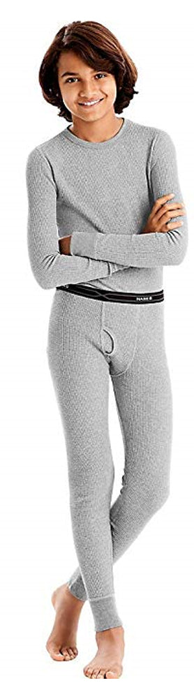 Hanes Boy's X-Temp Ultimate Thermal Underwear Preshrunk Sets Solid or Printed