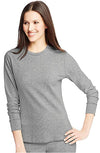 Hanes Women's X-Temp Thermal Underwear - Solids and Printed Long Sleeve Crew Top