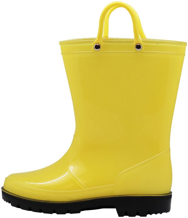 Norty Little Big Kids Boys Girls Waterproof PVC Rain Boots