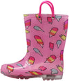 Norty Little Big Girls Waterproof PVC Light Up Rain Boots