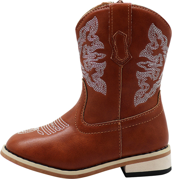 NORTY Boy's Girl's Unisex Western Cowboy Boot for Big Kids
