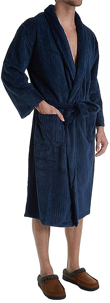 Hanes Men's Big and Tall Soft Touch Cozy Fleece Robe