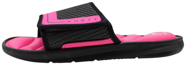 Norty Boys Girls Memory Foam Casual Slide Strap Shower Sandals Slip On Shoe