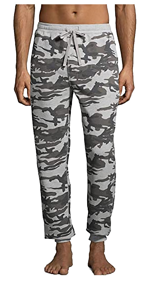 Hanes Men's Waffle Knit Jogger Sleep Lounge Pajama Pant Cotton Blend