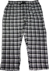 Hanes Mens Cotton Blend Flannel Plaid Drawstring Lounge Sleep Pajama Pant