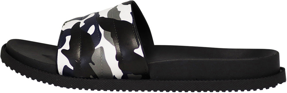 Norty Mens Comfort Casual Slide Flat Slip On Shower Sandals Runs One Size Small