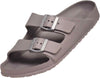 NORTY Men's Indoor Outdoor 2 Strap Adjustable Buckles Slide Sandal