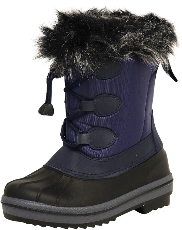 Norty Lightweight Fleece Lined Snow Boots for Toddler Boy's Girl's Unisex