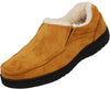 Norty Men's Faux Suede Twin Gore & Clog Slipper with Indoor Outdoor Sole