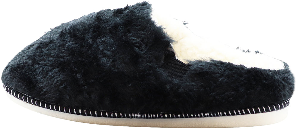 Norty Women's Mule Clog Slippers with Soft Plush Lining and Indoor Outdoor Sole