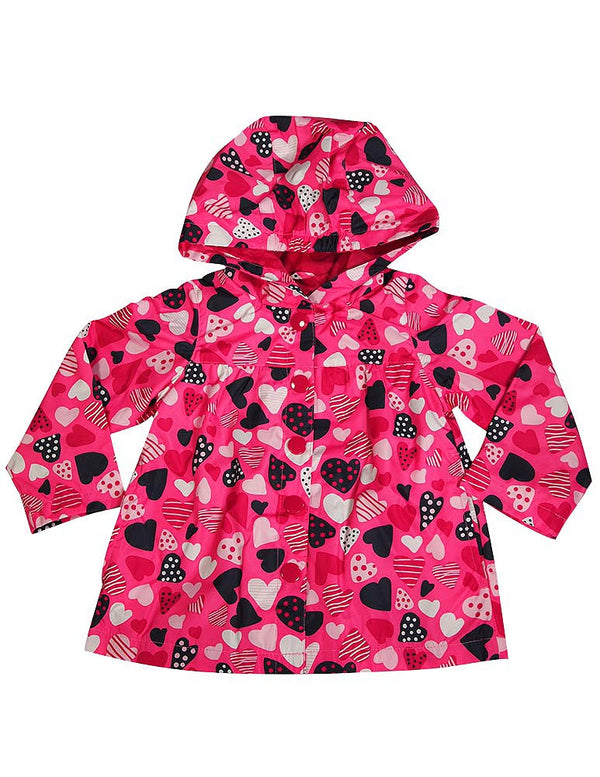 Osh Kosh B'gosh Little Girls Hoodie Raincoat Hooded Rain Coat Slicker Jacket