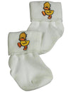 Tic Tac Toe Baby Infant Boy's Rolled Seamless Sock
