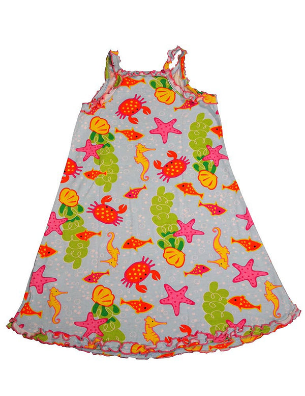 Sara's Prints Big Girls Gown Tank Sleeveless Nightgown Flame Resistant