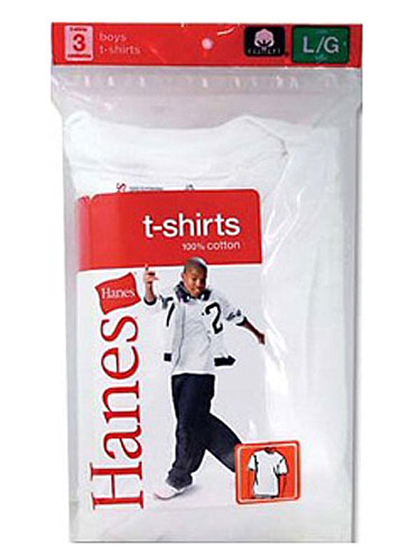 Hanes 3-Pack Undershirt Top 100% Cotton T-Shirt XS (2-4)