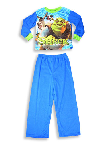 Shrek 2 Boys Long Sleeve Two Piece Pajama Set
