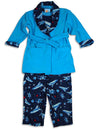Bunz Kidz Boy's Long Sleeve Robe and Pajama Sleepwear Set