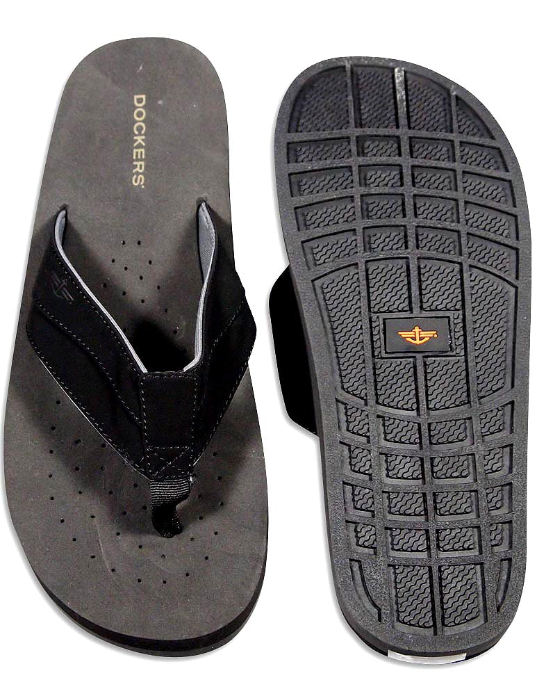 DOCKERS Men's Sandal Cushion Flip Flop, Pool and Beach Sandals