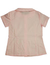 French Toast - Big Girls' Short Sleeve Peter Pan Blouse, Pink 33153-16