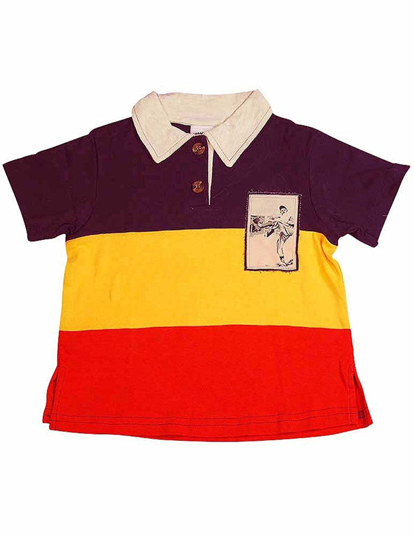 Cozy Toes - Little Boys Short Sleeved Polo