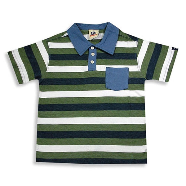 Dogwood Clothing - Little Boys Striped Short Sleeve Polo