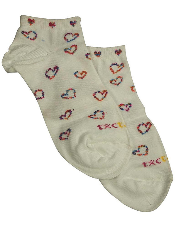 Tic Tac Toe Girls Heart Sock