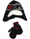 Winter Warm-Up - Little Boys Hat and Mitten Set Fits 2-4