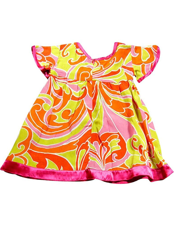 Little Mass - Little Girls' Short Sleeve Rayon Dress