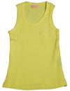 Ave.blu - Little Girls' Ribbed Tank Top with Emboidered Logo
