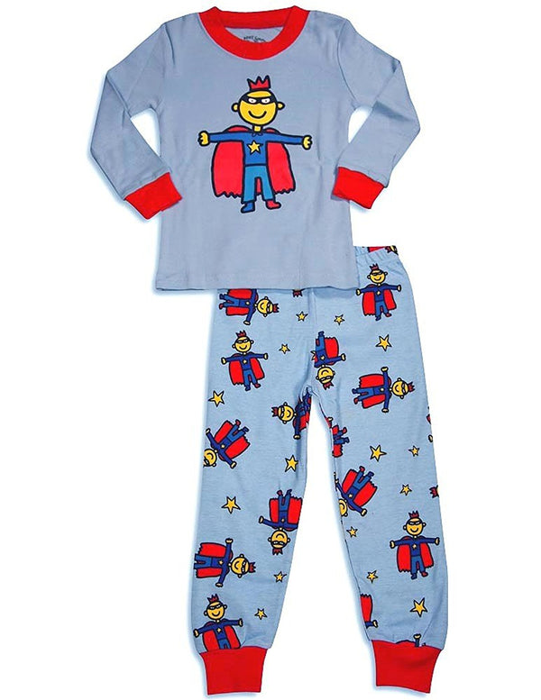 Planet Color - Baby Boys Long Sleeve Long John Pajamas