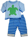 Pepper Toes - Baby Boys Long Sleeve Turtle Pant Set