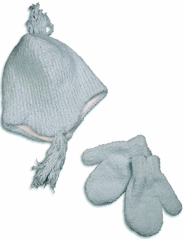 Winter Warm-Up - Little Girls Chenille Hat And Mitten Set
